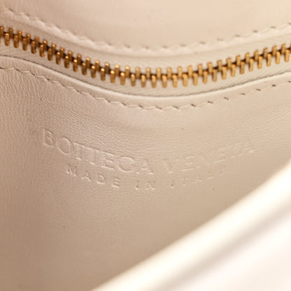 Bottega Veneta Lambskin Maxi Intreccio Padded Chain Cassette Crossbody Bag White 6 of 10