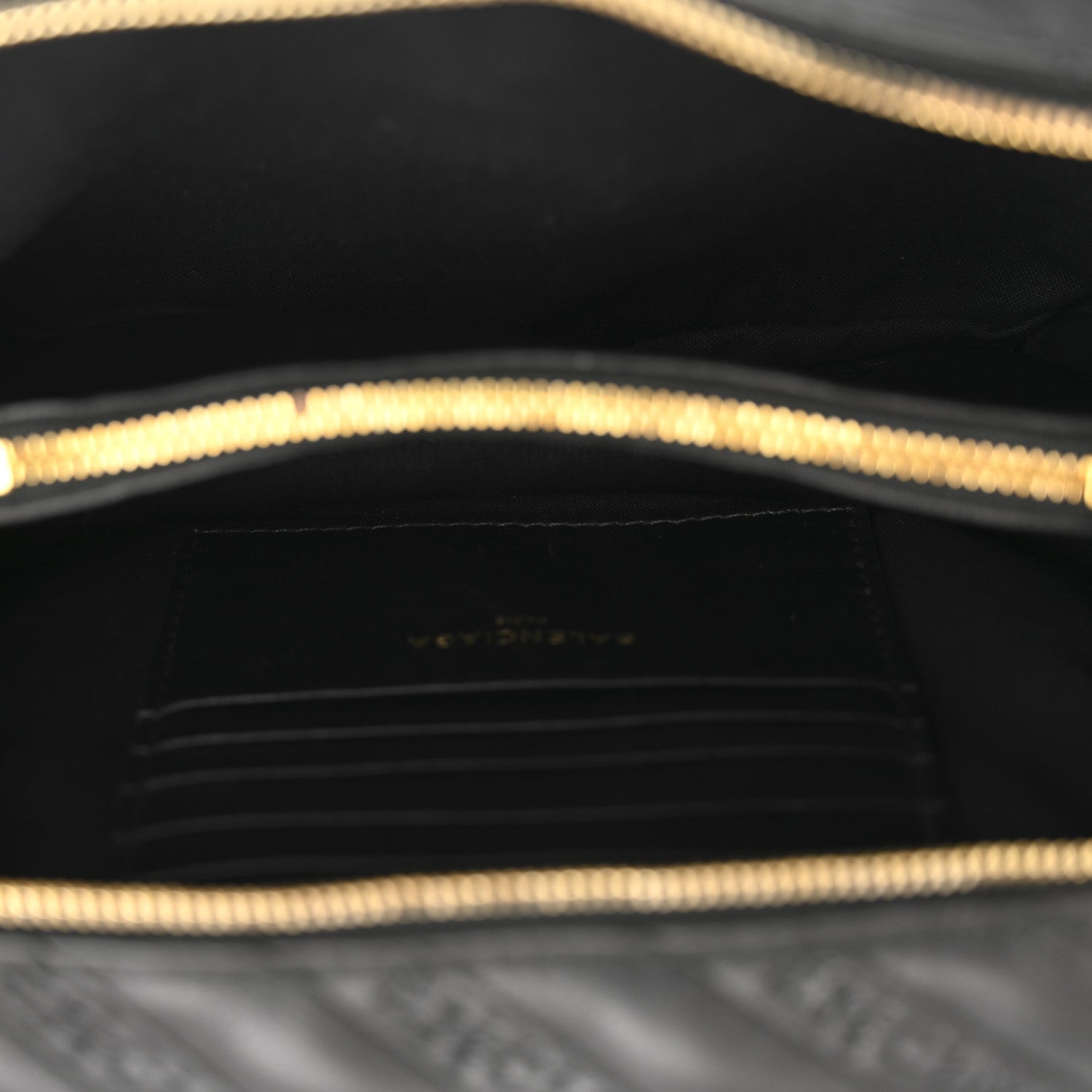 Balenciaga Calfskin Logo Matelasse Chain Strap Blanket Reporter XS Black 5 of 12