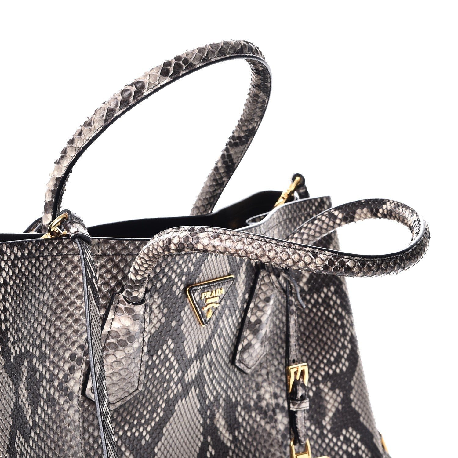 Prada Python Large Double Bag Roccia 11 of 13