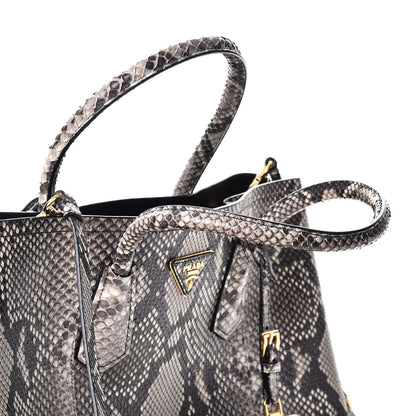 Prada Python Large Double Bag Roccia 11 of 13