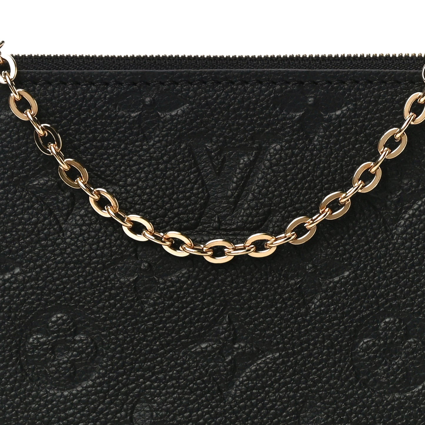 Empreinte Double Zip Pochette Black