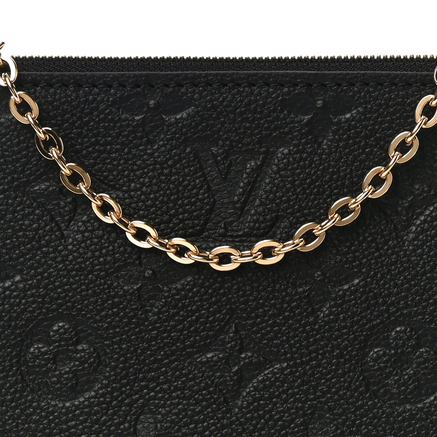 Louis Vuitton Empreinte Double Zip Pochette Black 9 of 12