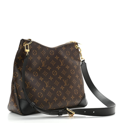 Louis Vuitton Monogram Odeon MM Black 3 of 8
