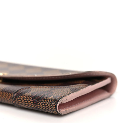 Louis Vuitton Damier Ebene Caissa Wallet Rose Ballerine 9 of 12
