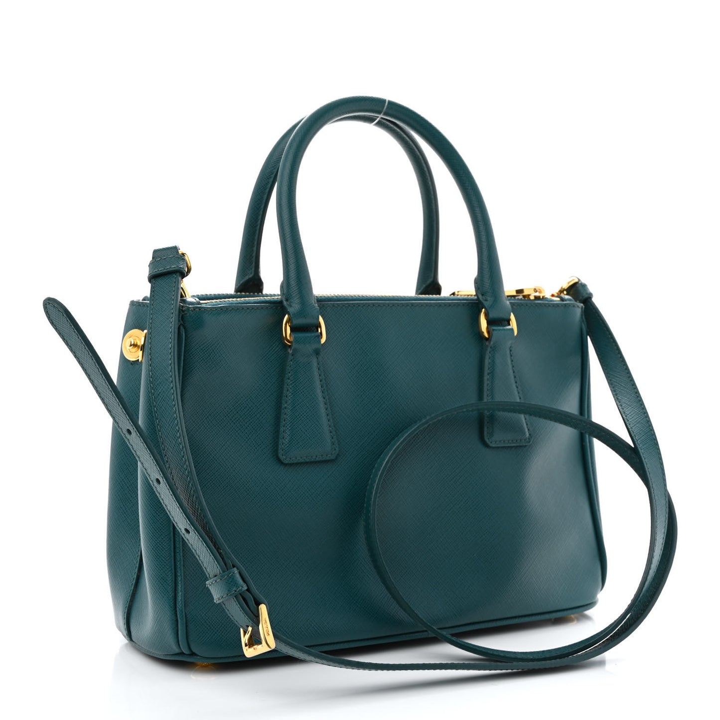 Saffiano Lux Mini Double Zip Tote Ottanio