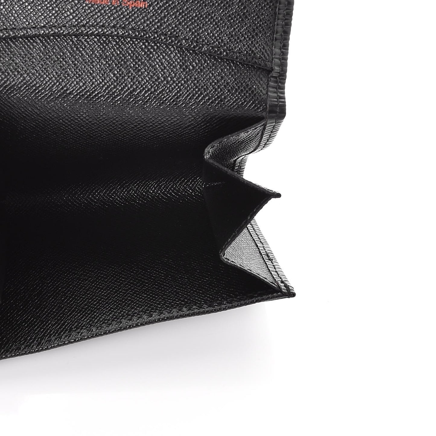 Epi Porte-Monnaie Simple Coin Purse Black