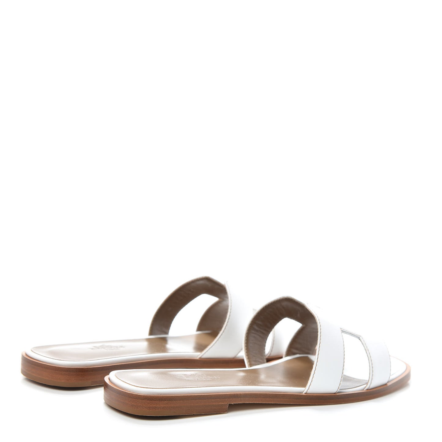 Box Calfskin Oran Sandals 36.5 White