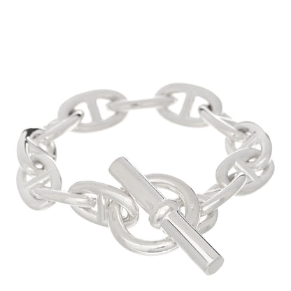 Hermes Sterling Silver TGM Chaine d'Ancre Bracelet 2 of 3