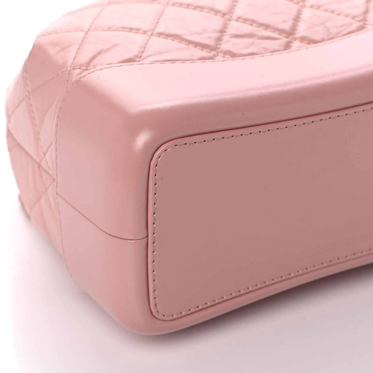 Aged Calfskin Quilted Small Gabrielle Backpack Pink