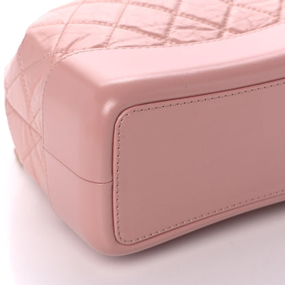 Chanel Aged Calfskin Quilted Small Gabrielle Backpack Pink 9 of 10