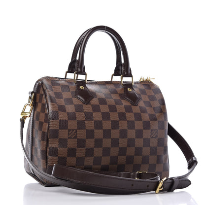 Louis Vuitton Damier Ebene Speedy Bandouliere 25 3 of 10