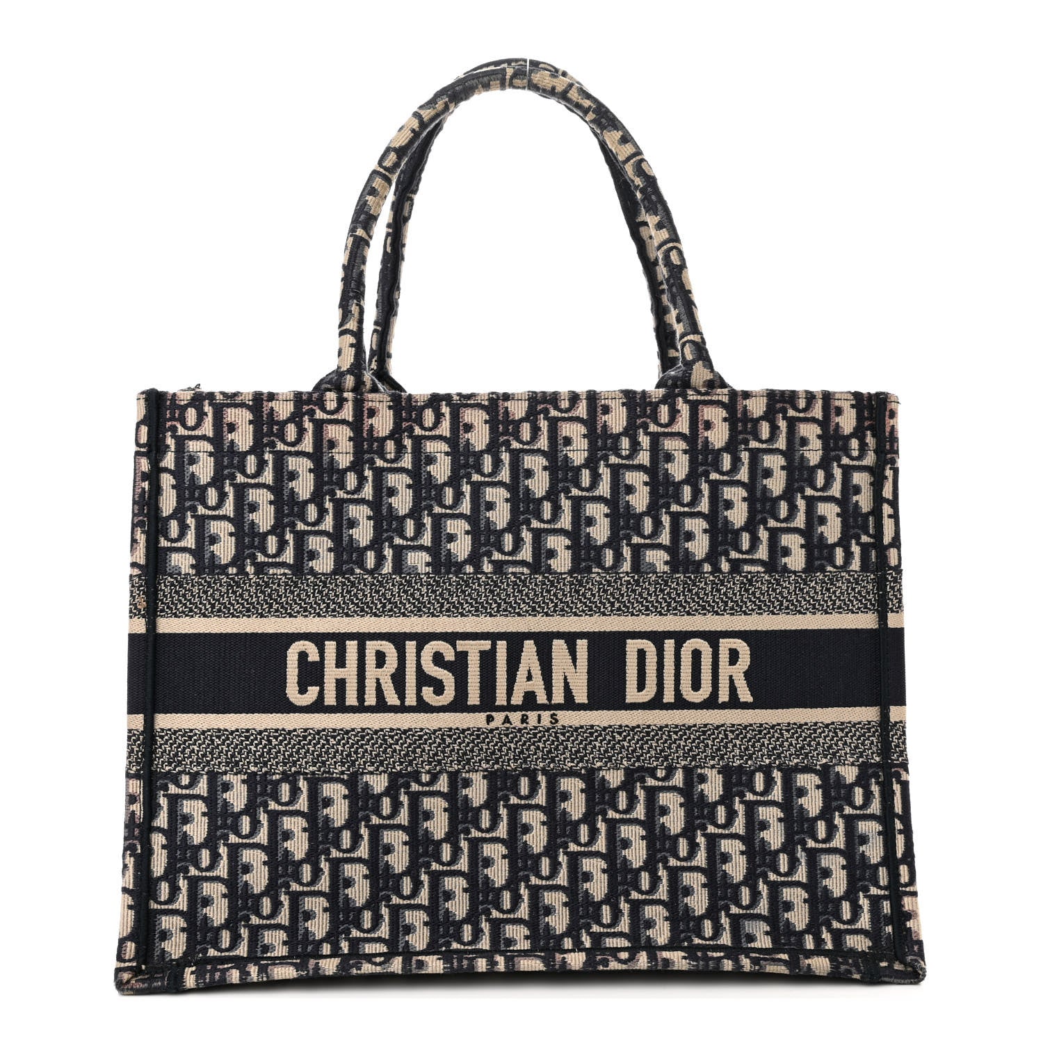 Christian Dior Oblique Medium Book Tote Blue Multicolor 1 of 13