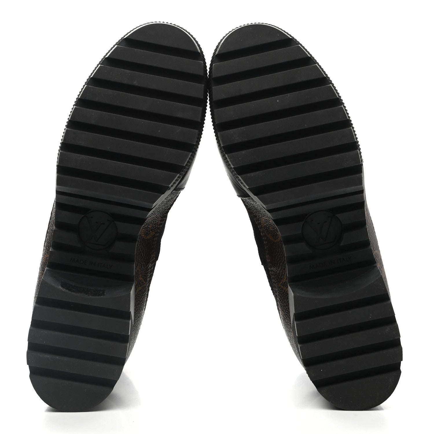 Louis Vuitton Suede Calfskin Monogram Laureate Platform Desert Boots 39 Black 5 of 8