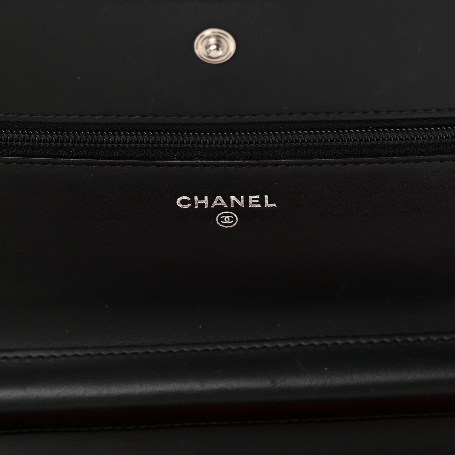 Chanel Calfskin Quilted Cambon Wallet On Chain WOC Black 6 of 17