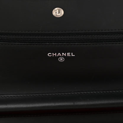 Chanel Calfskin Quilted Cambon Wallet On Chain WOC Black 6 of 17