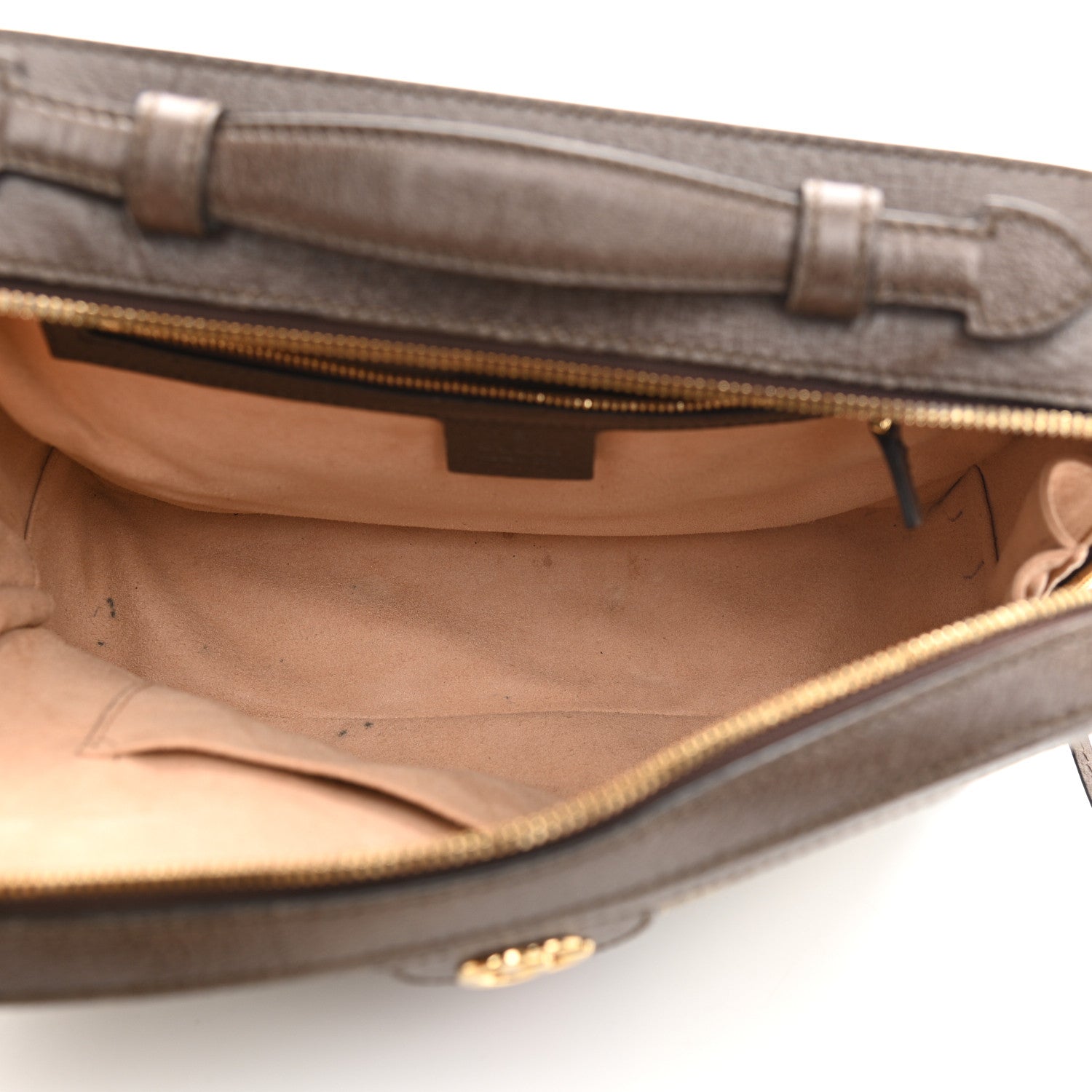 Gucci GG Supreme Monogram Web Small Ophidia Top Handle Shoulder Bag Brown 5 of 11