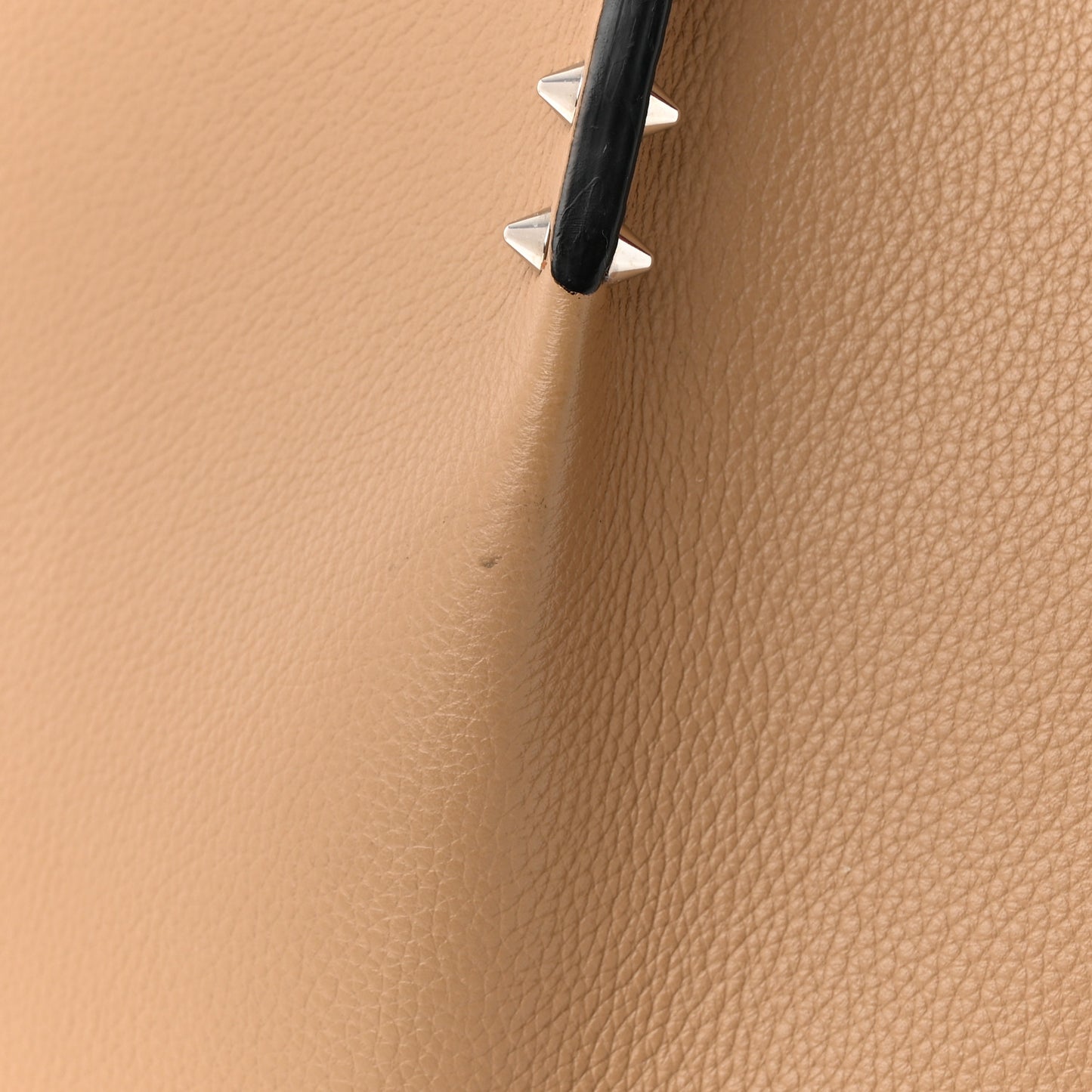 Calfskin Spiked Large Cabarock Shopper Tote Fennec