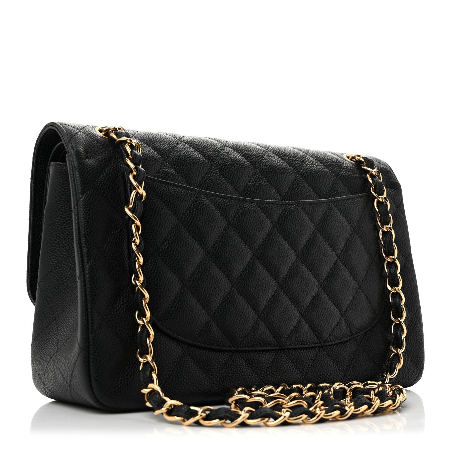 Chanel Caviar Quilted Jumbo Double Flap Black 3 of 10