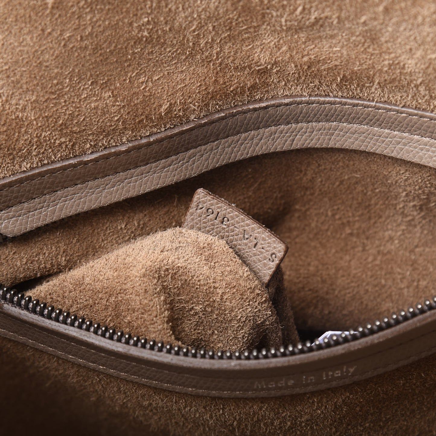 Supple Calfskin Medium Phantom Luggage Taupe
