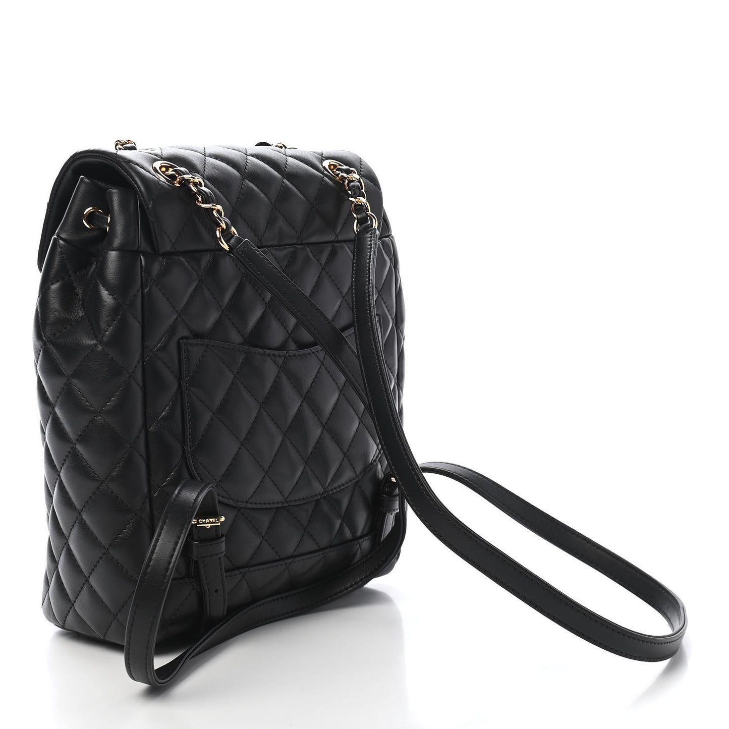 Calfskin Quilted Small Urban Spirit Backpack Black