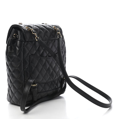 Chanel Calfskin Quilted Small Urban Spirit Backpack Black 3 of 9