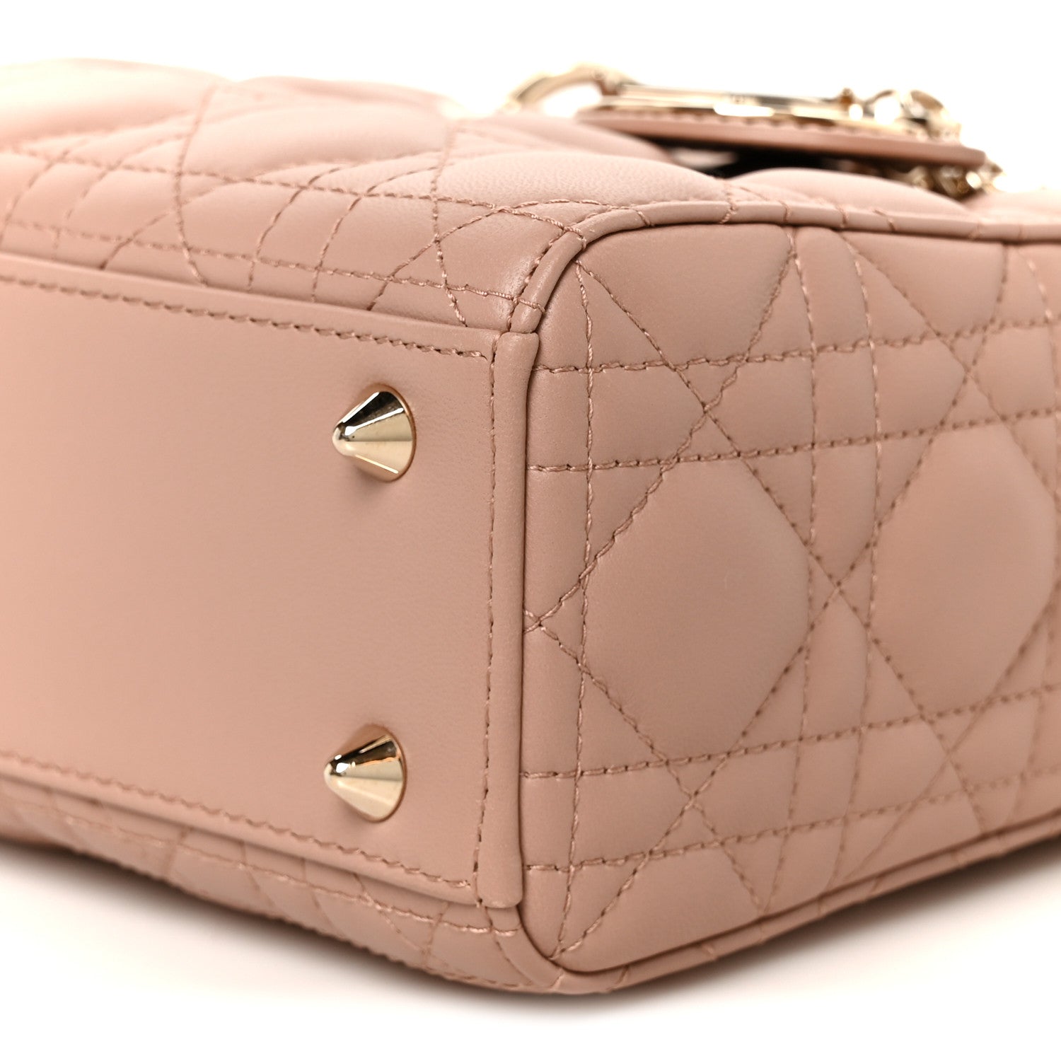 Christian Dior Lambskin Cannage Small My ABCDior Lady Dior Fard 10 of 11