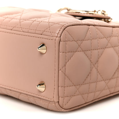 Christian Dior Lambskin Cannage Small My ABCDior Lady Dior Fard 10 of 11