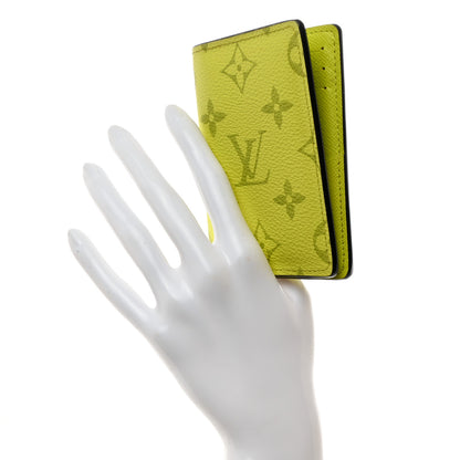 Louis Vuitton Monogram Taiga Pocket Organizer Yellow 2 of 7