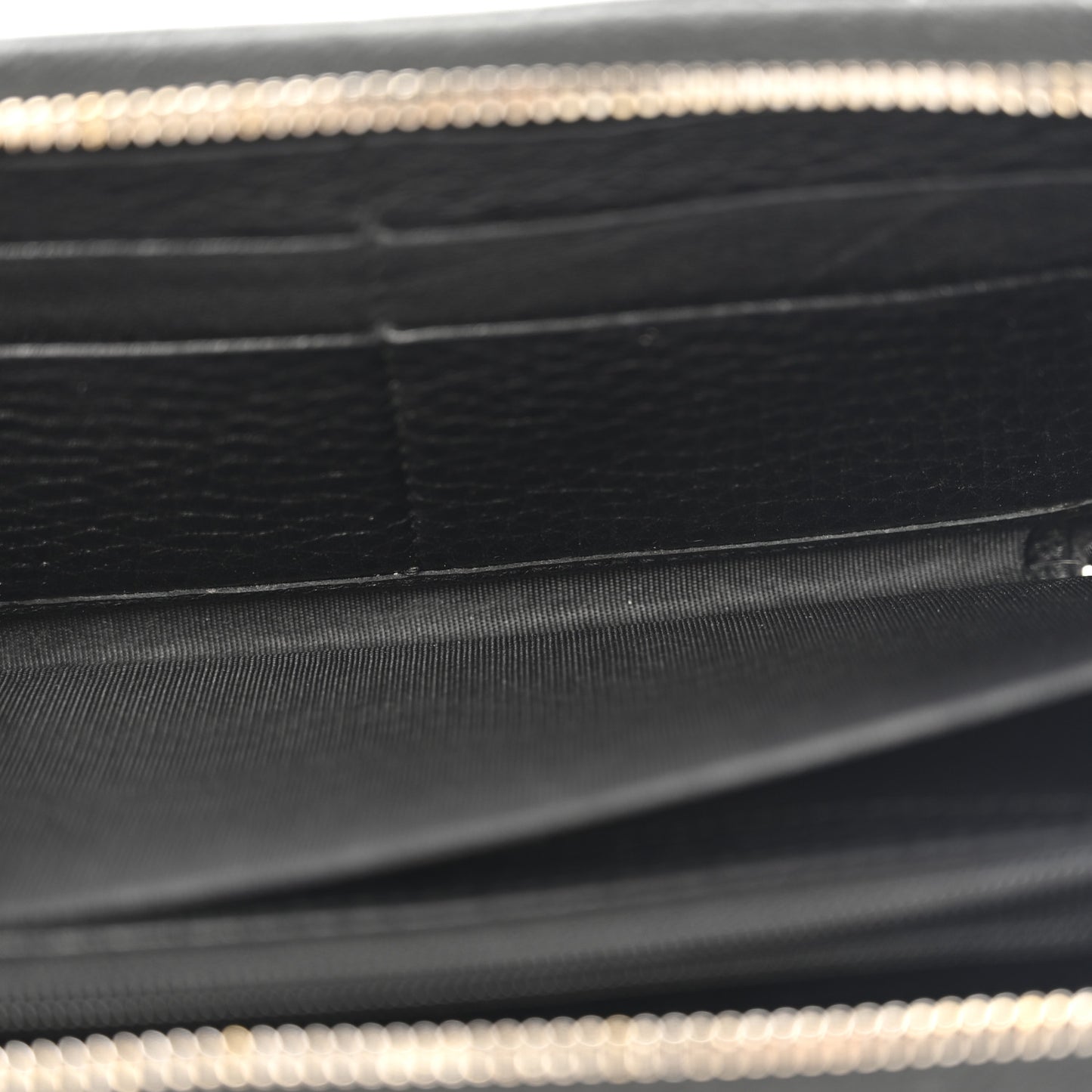 Monogram Calfskin Zip Around Wallet Black