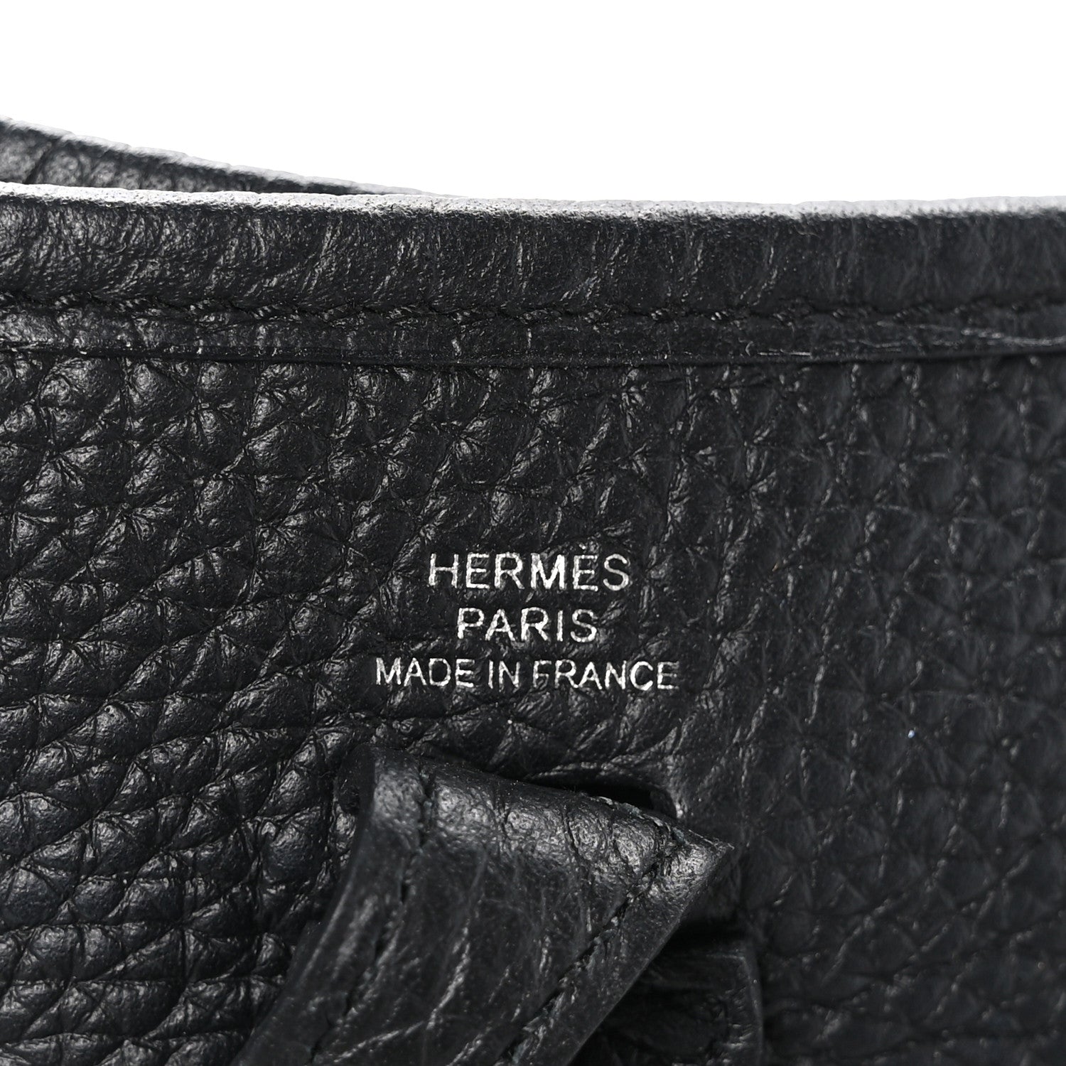 Hermes Taurillon Clemence Evelyne TPM Black 7 of 10