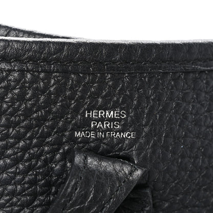 Hermes Taurillon Clemence Evelyne TPM Black 7 of 10