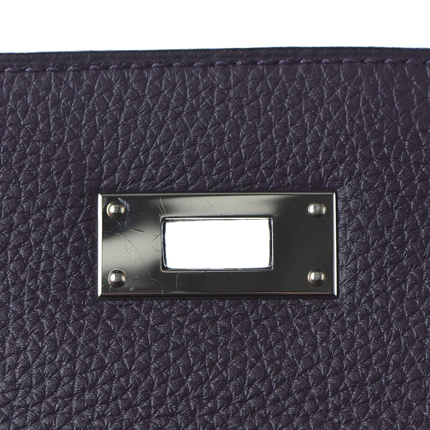 Togo Matte Alligator Kelly Retourne Touch 28 Raisin Prunoir