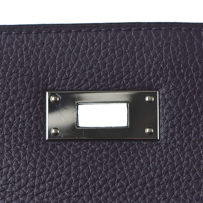 Hermes Togo Matte Alligator Kelly Retourne Touch 28 Raisin Prunoir 23 of 36