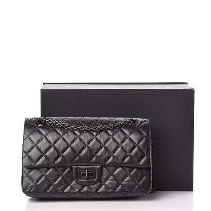 Chanel Aged Calfskin Quilted 2.55 Reissue 225 Flap So Black 12 of 12