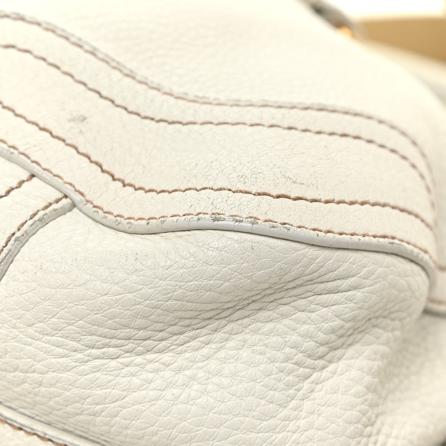 Cervo Antik Shopping Satchel White