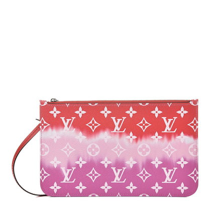 Louis Vuitton Monogram Escale Neverfull MM GM Pochette Red 1 of 8