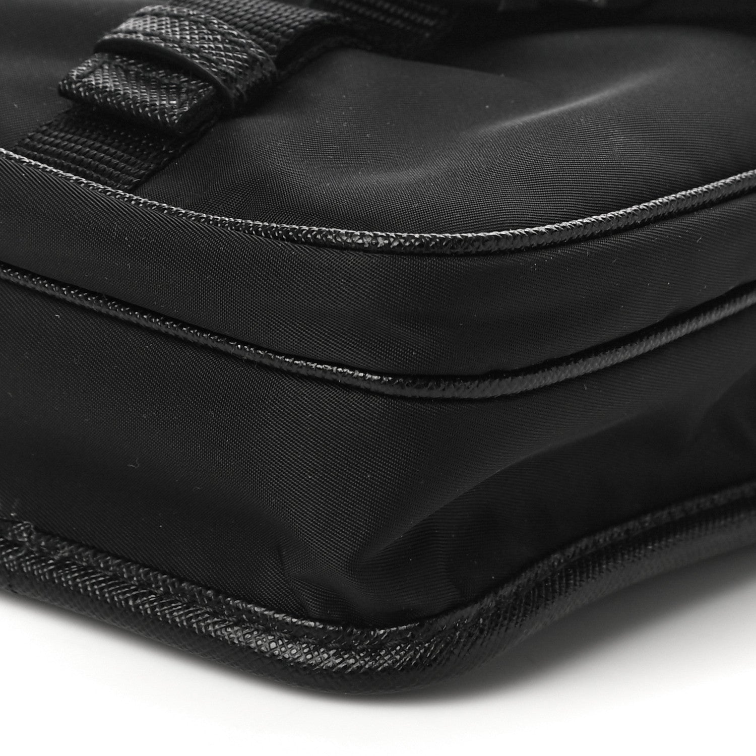 Prada Re-Nylon Saffiano Mini Pocket Single Snap Buckle Messenger Bag Black 11 of 11