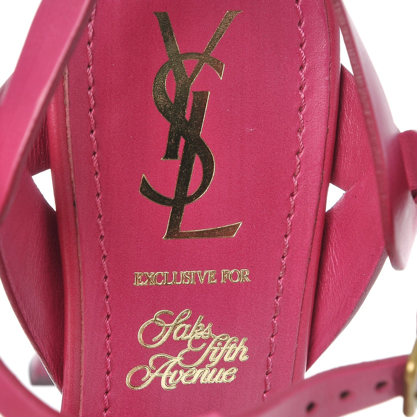 Calfskin Tribute 105 Platform Sandals 36.5 Fuchsia