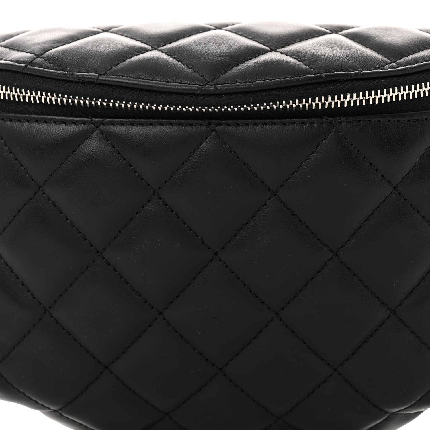 Chanel Calfskin Quilted Waist Belt Bag Black 8 of 11