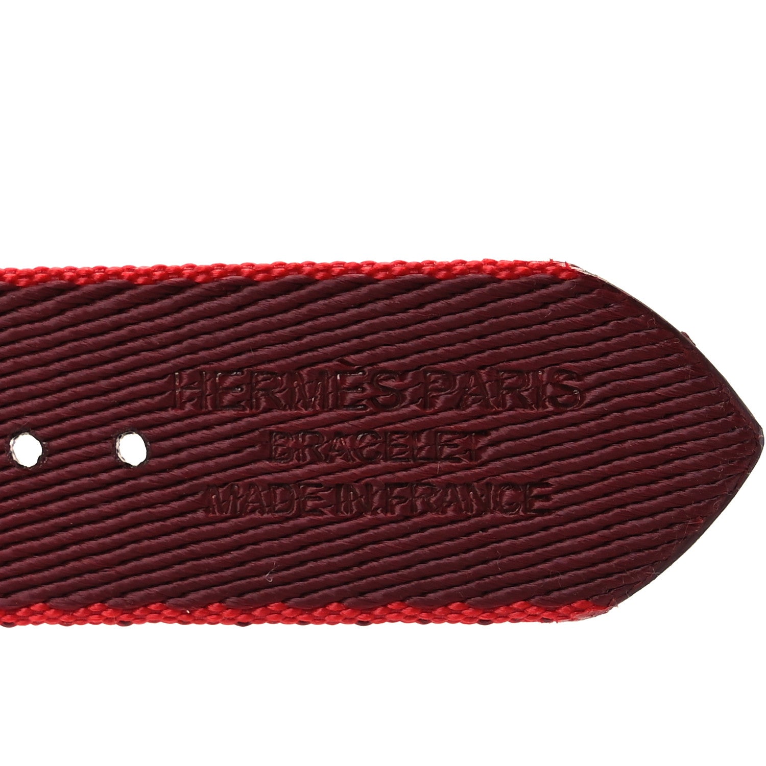 Hermes Nylon Weave Apple Watch Single Tour Band 40mm Rouge De Coeur Rouge H 5 of 8
