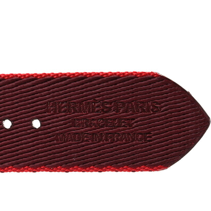 Hermes Nylon Weave Apple Watch Single Tour Band 40mm Rouge De Coeur Rouge H 5 of 8