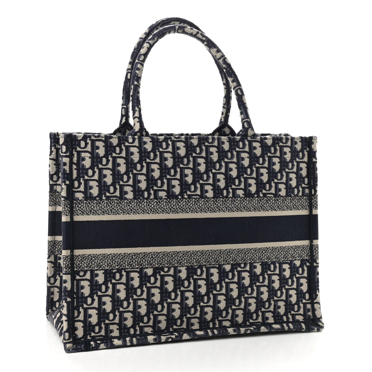 Oblique Medium Book Tote Blue Multicolor