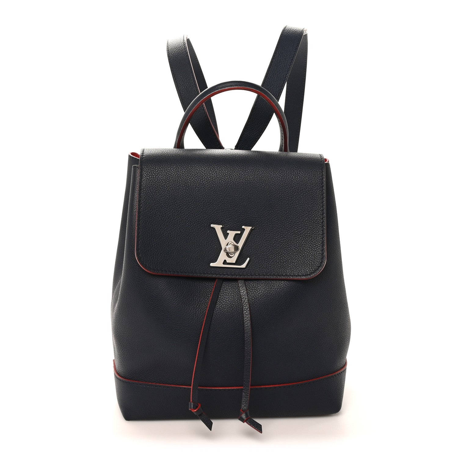 Louis Vuitton Soft Calfskin Lockme Backpack Marine Rouge 1 of 11