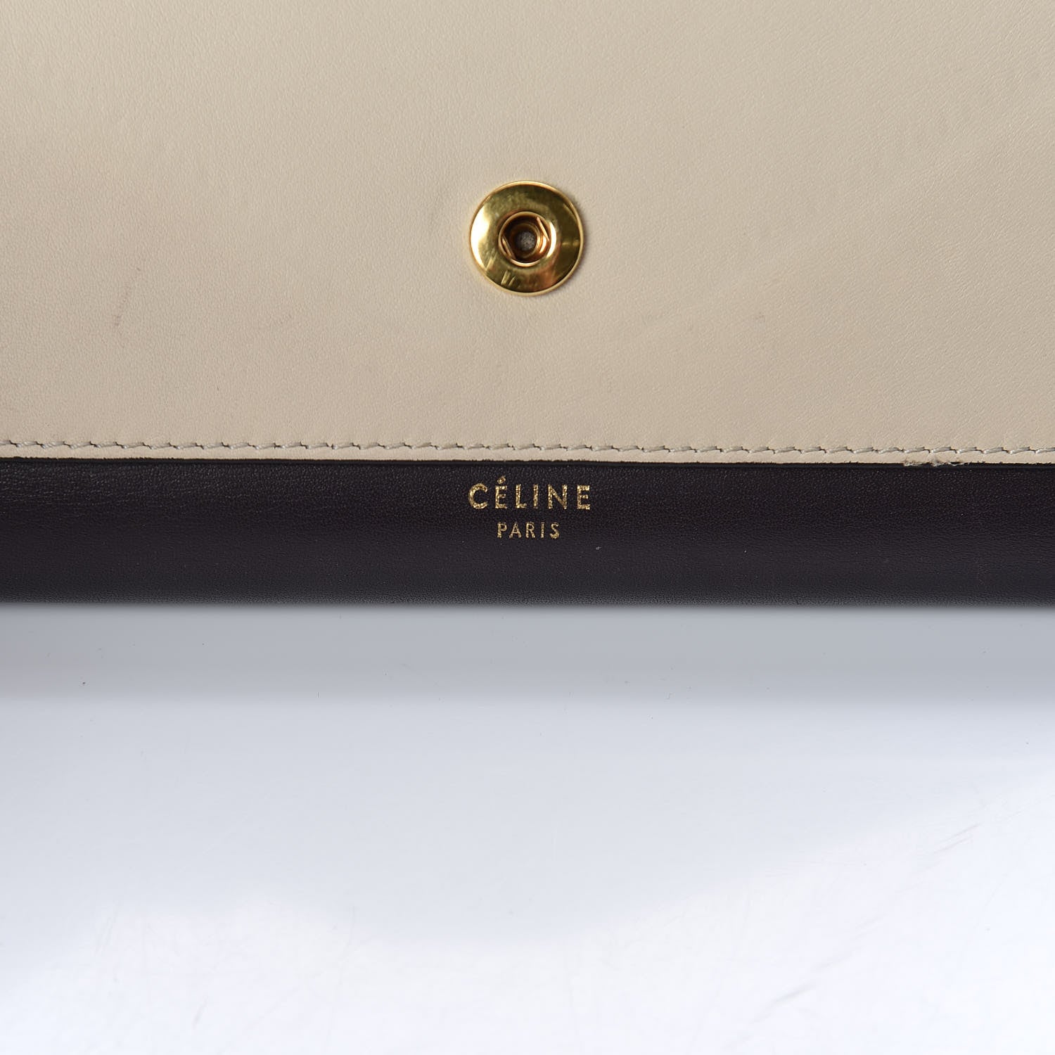 Celine Smooth Calfskin Pocket Tri-Fold Multifunction Envelope Flap Wallet Dark Rust 6 of 9