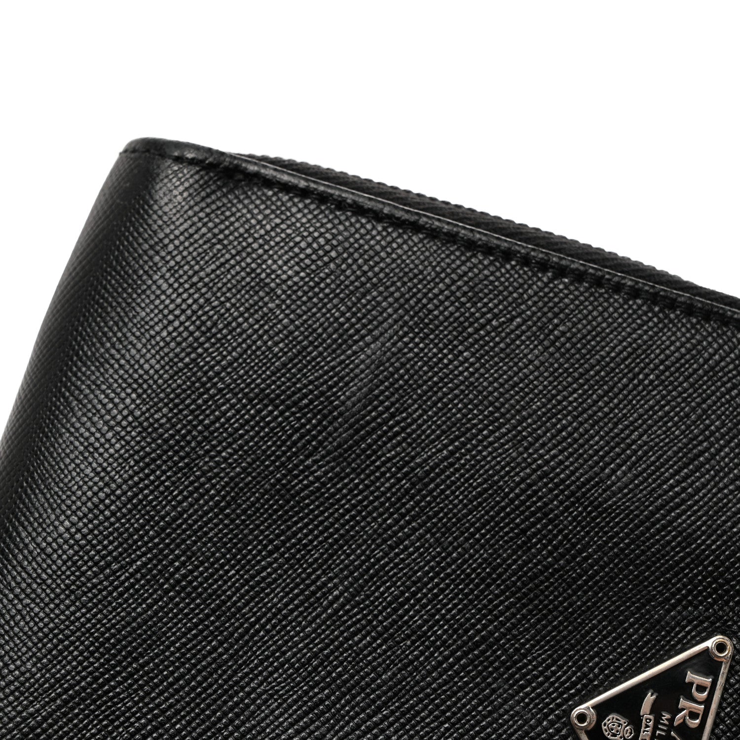 Prada Saffiano Metal Compact Wallet Black 12 of 12