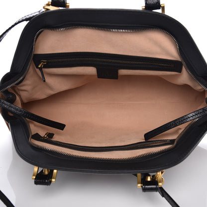 Gucci Suede Ophidia Medium Re(Belle) Top Handle Bag Nocciola Black 5 of 9