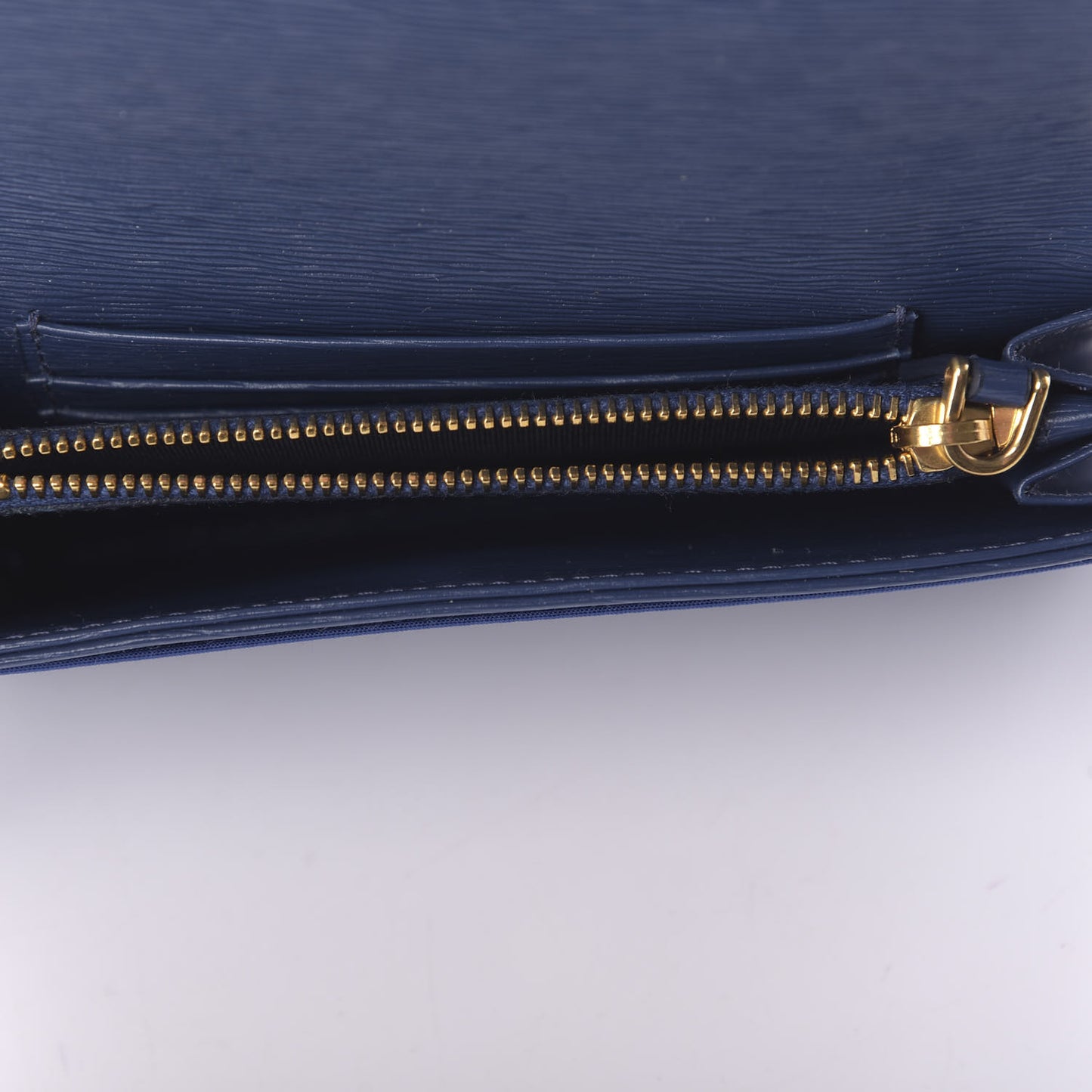 Saffiano Nylon Metal Wristlet Wallet Bleuette