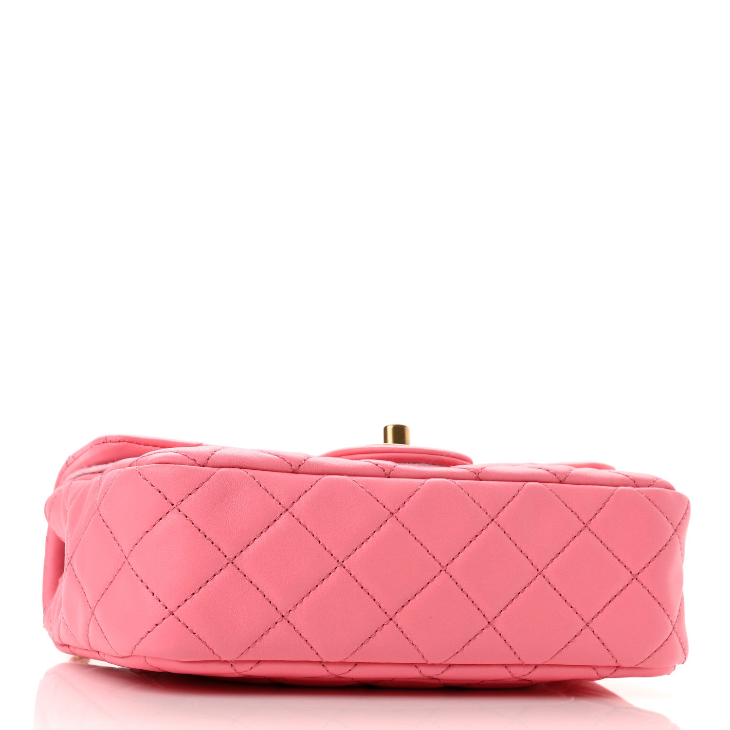 Chanel Lambskin Quilted Mini Rectangular Pearl Crush Flap Pink 5 of 10