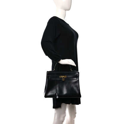 Hermes Box Kelly Retourne 32 Black 2 of 15