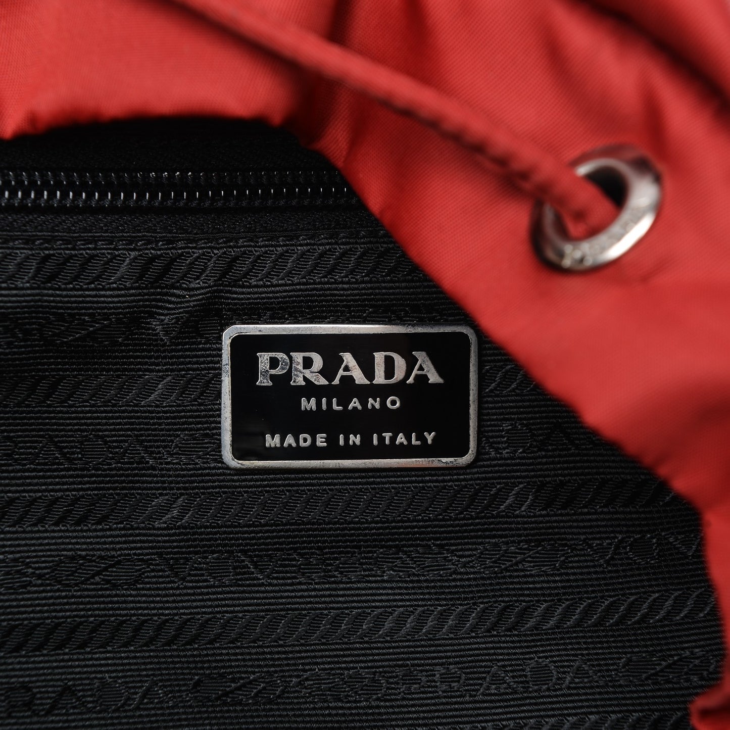 Nylon Vela Small Backpack Rosso